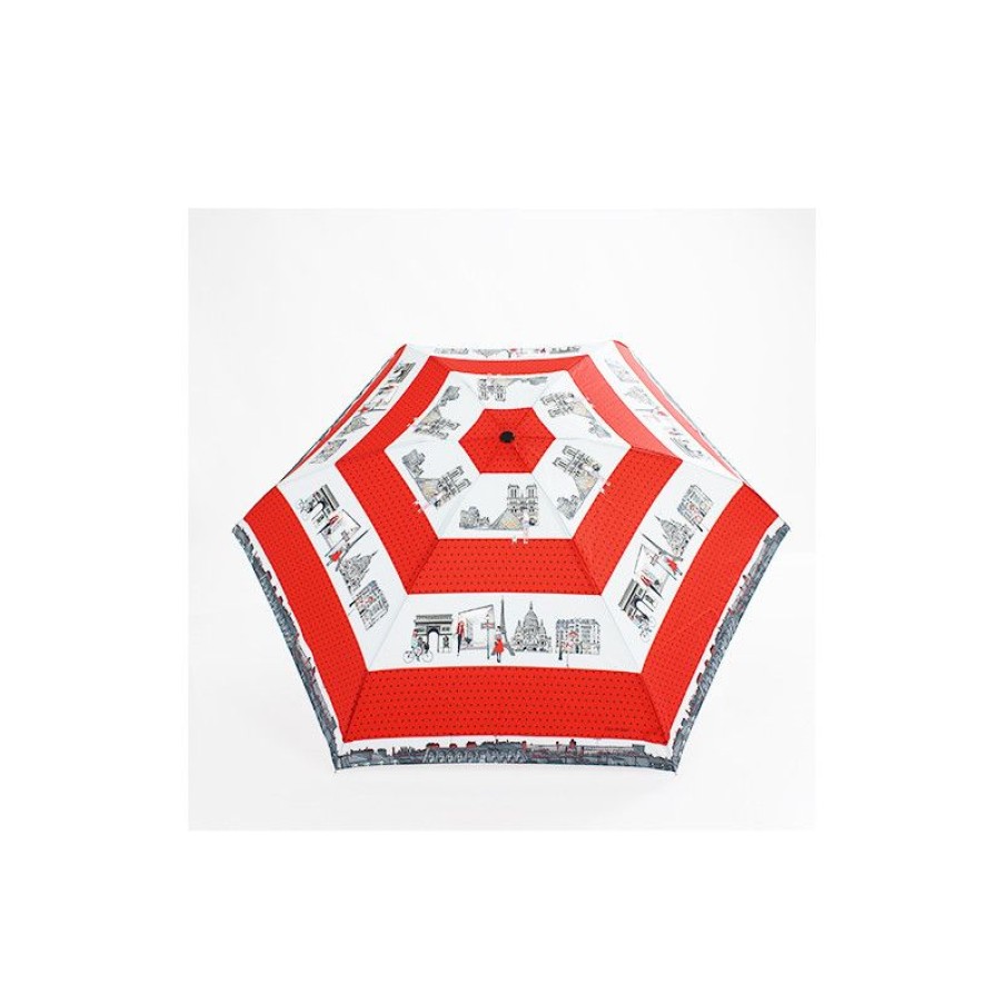 Best Mini Parapluie Pliable Rouge Monuments De Paris