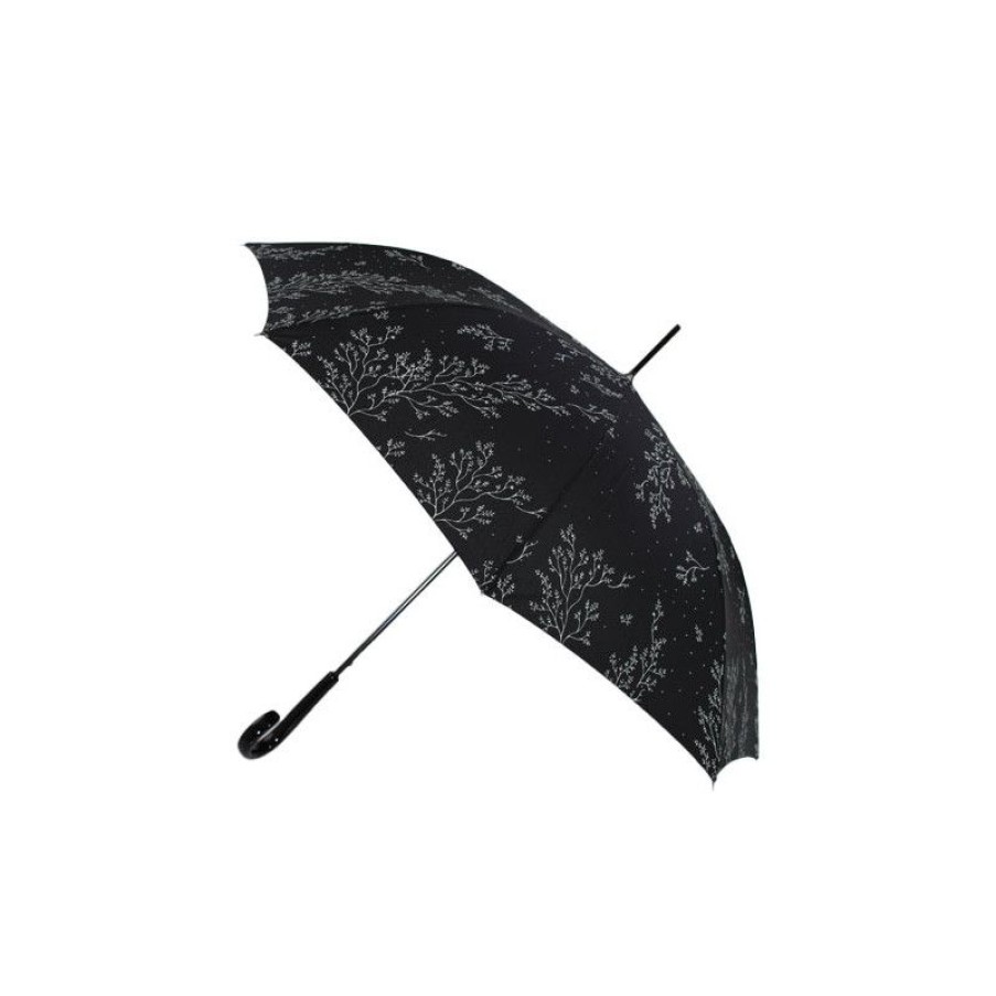 Clearance Parapluie Original Cardin Motif Floral Noir