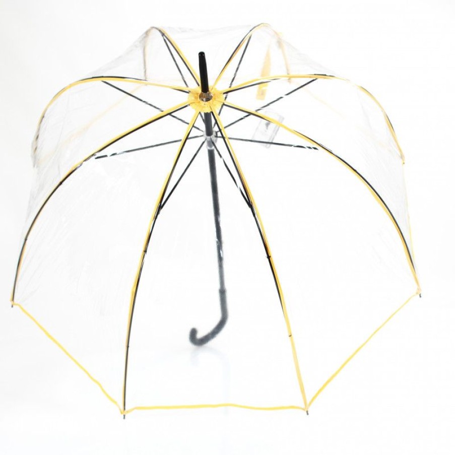 New Parapluie Transparent Cloche Baleines Ganses Jaunes