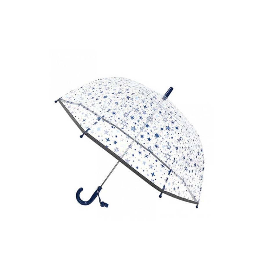 Hot Parapluie Enfant Transparent Bleu Toiles