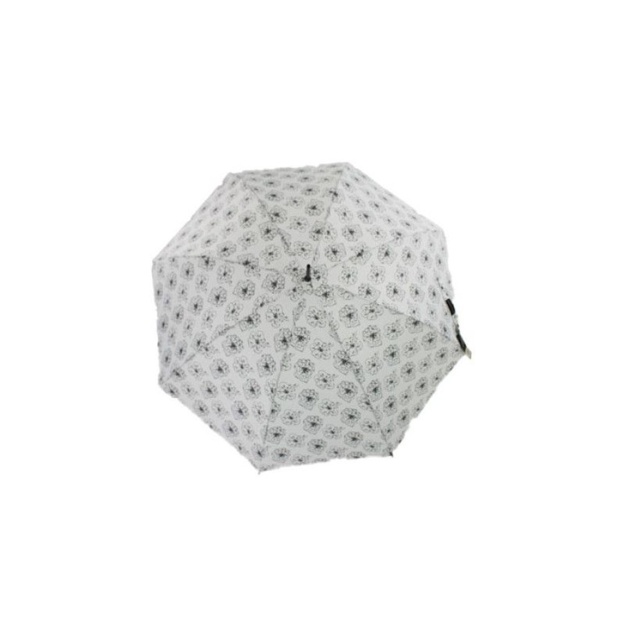 Wholesale Parapluie Black & White Flower Pierre Cardin