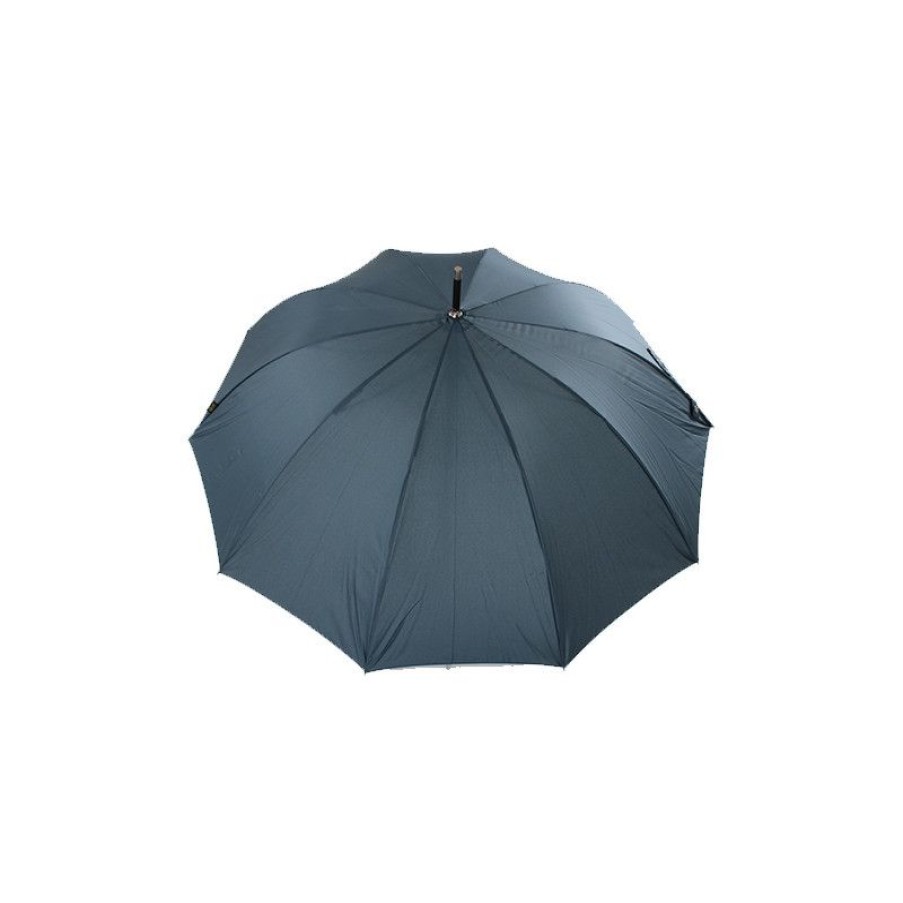 Wholesale Grand Parapluie Bleu 10 Baleines Poigne Bois