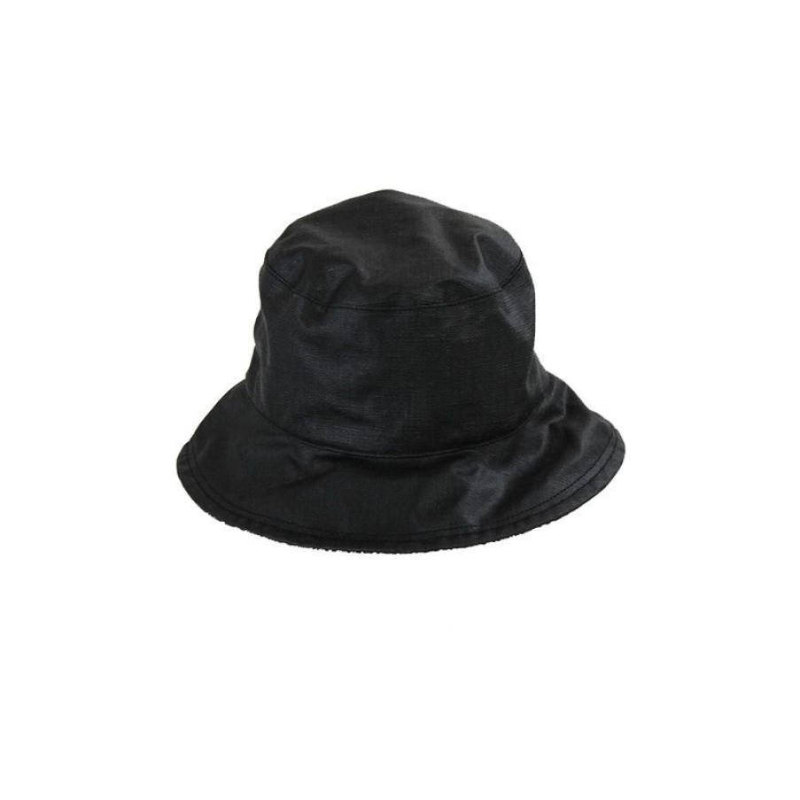 Hot Chapeau De Pluie Noir Revers Motif Chevrons