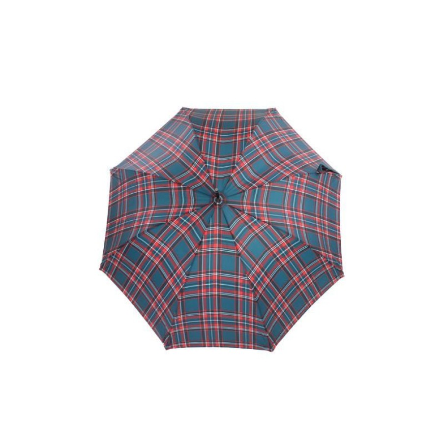 Clearance Parapluie Canne Franu00E7Ais Cossais Bleu Pour Femme