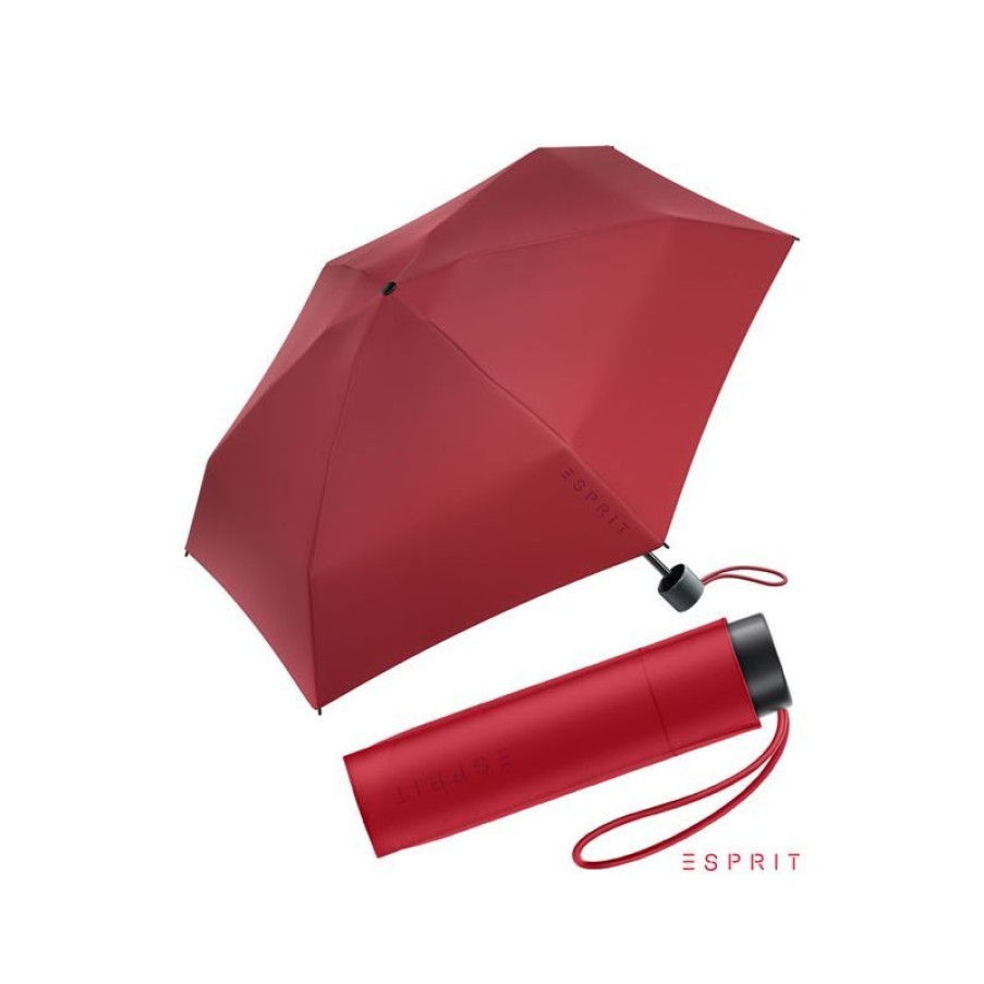 Clearance Mini Parapluie Pliant Esprit Rouge