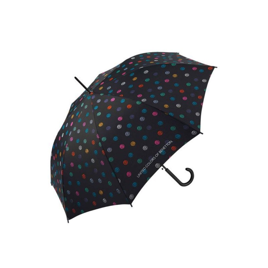 Hot Parapluie Long Benetton Pois Multicolores