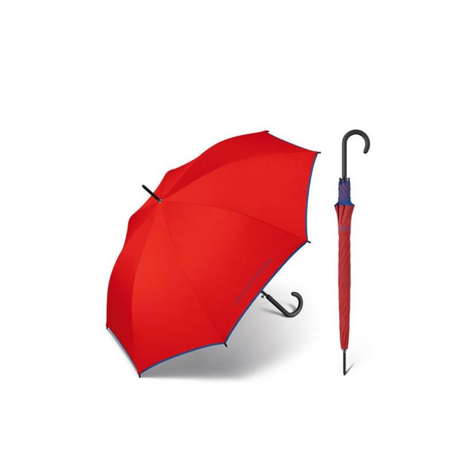 Online Parapluie Droit Rouge Benetton