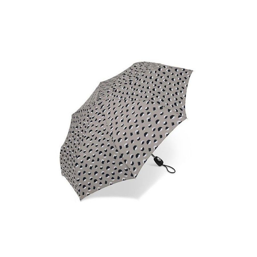 Hot Parapluie Pliant Pierre Cardin Black And Gris Argent