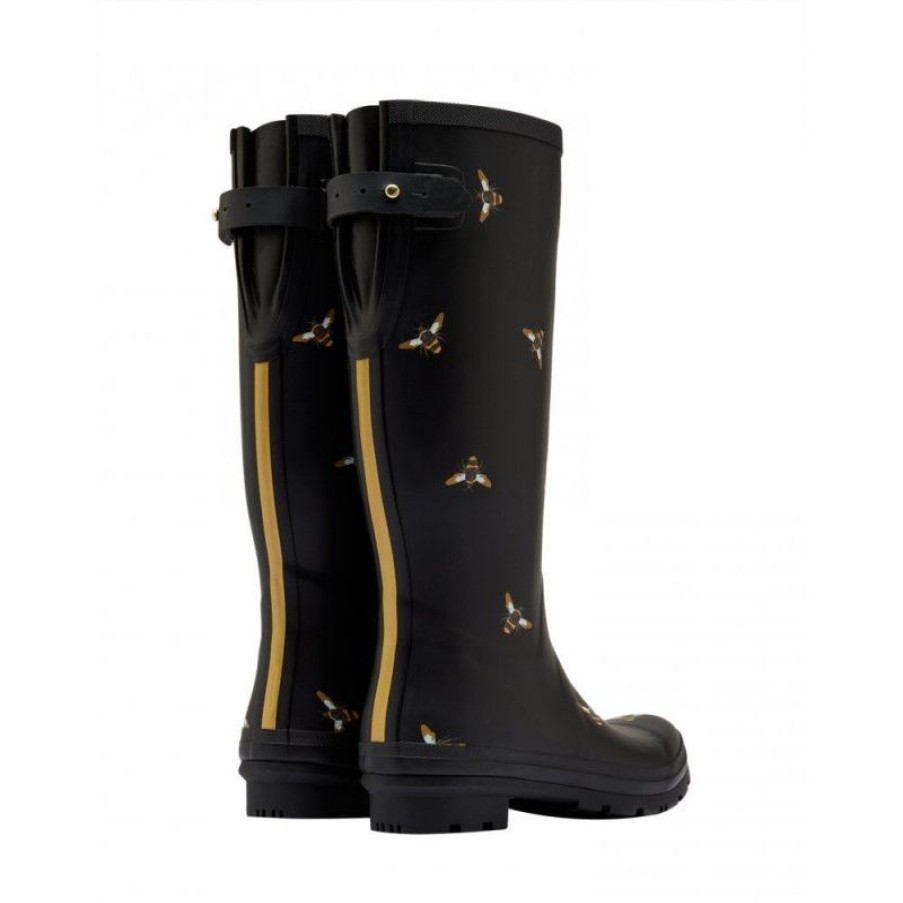 Online Bottes De Pluie Femme Noir Motif Abeilles