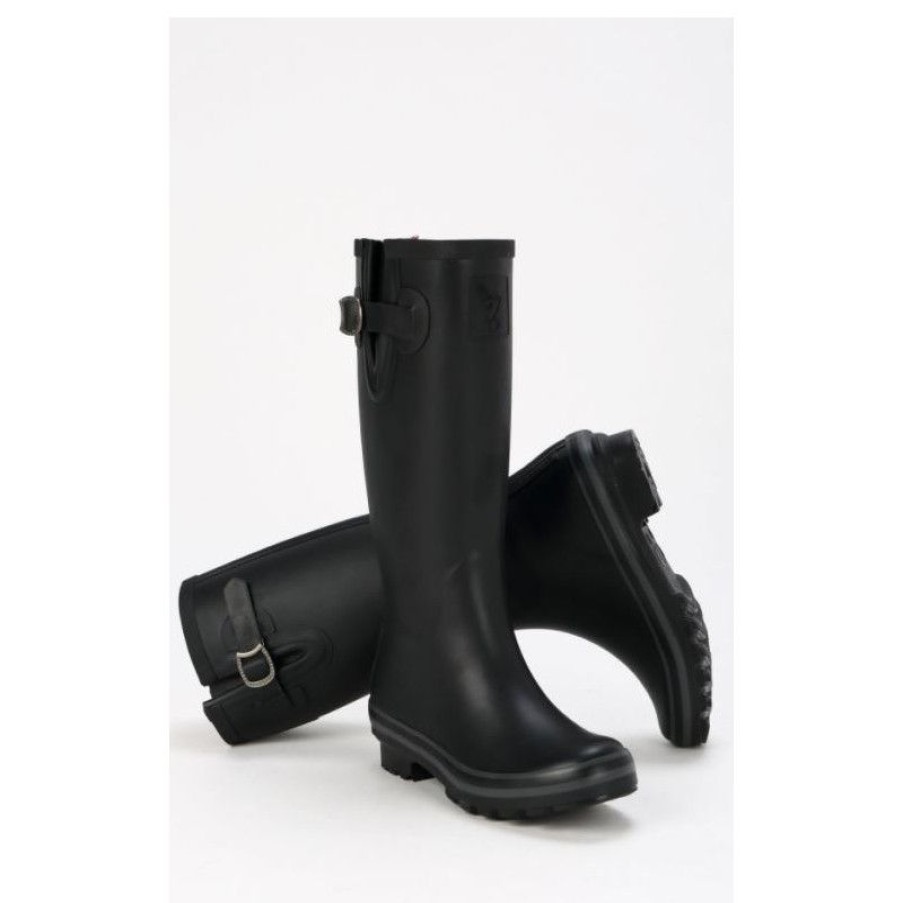 New Botte De Pluie Noire Pour Femme