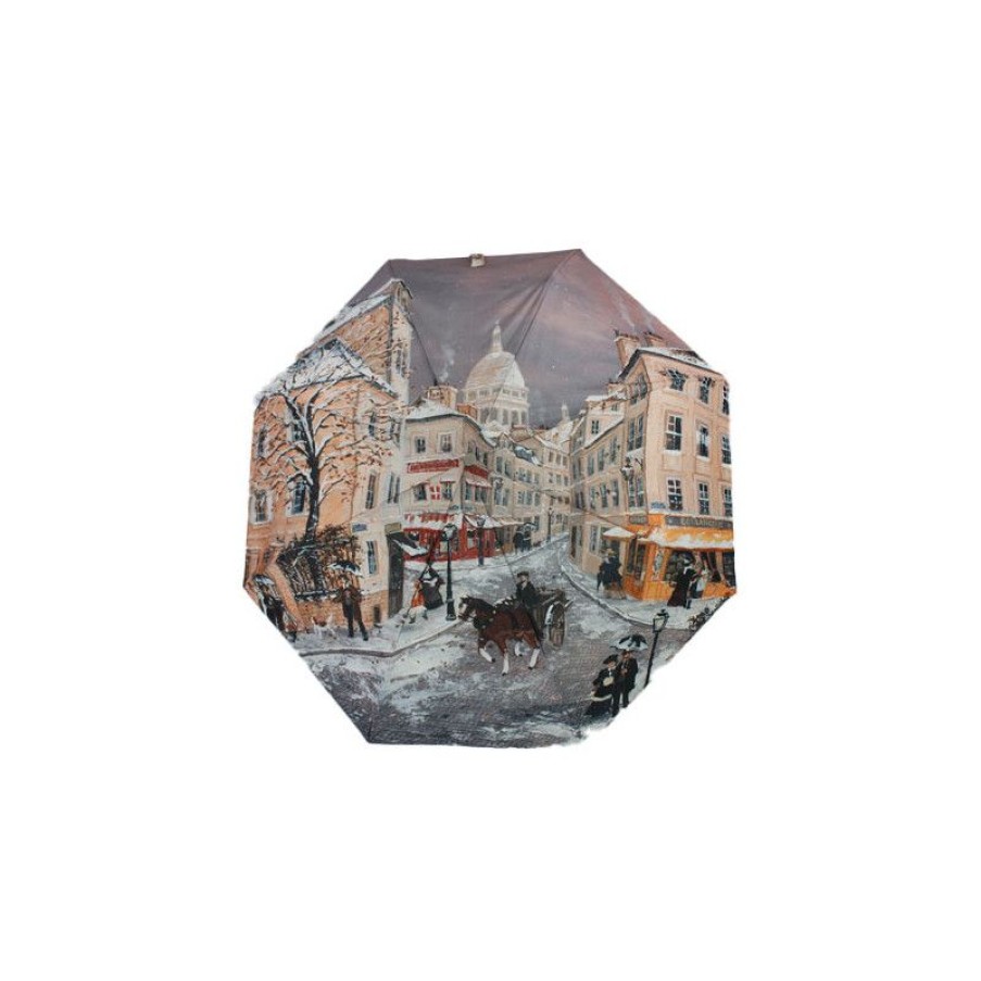 Clearance Parapluie Pliant Paris 1900 Sous La Neige