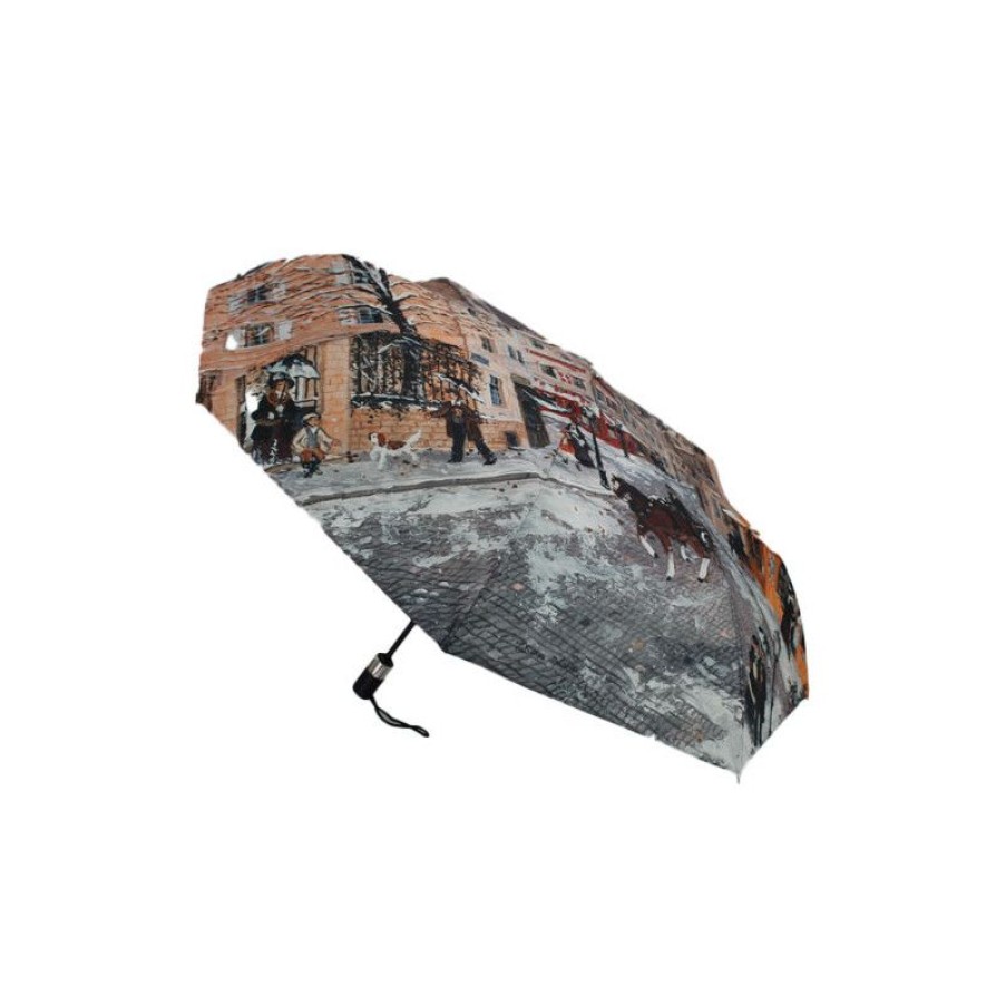 Clearance Parapluie Pliant Paris 1900 Sous La Neige