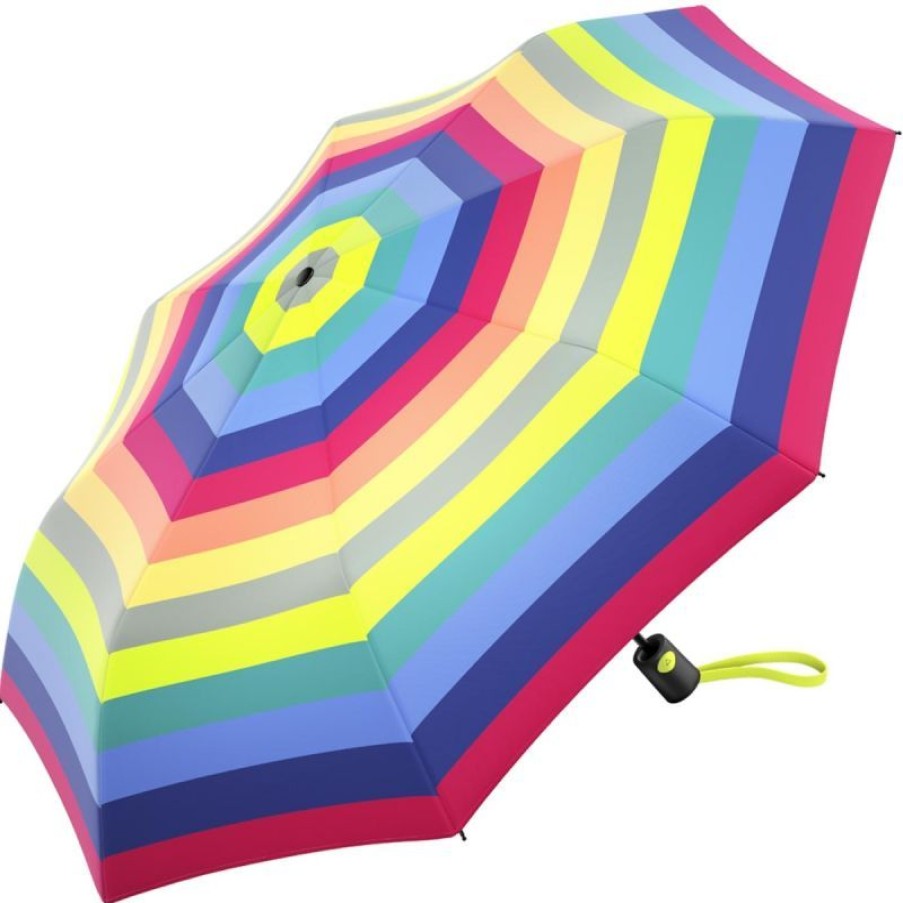 Wholesale Parapluie Pliant Arc En Ciel Benetton Bandes Multicolores