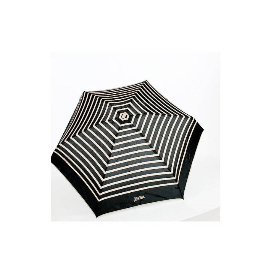 Clearance Parapluie Ultra Plat Pochon Marinire Ivoire/Noire Jean Paul Gaultier