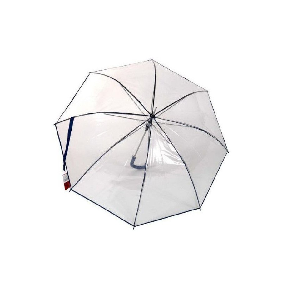 Wholesale Parapluie Rainy Days Transparent Automatique Liseret Bleu