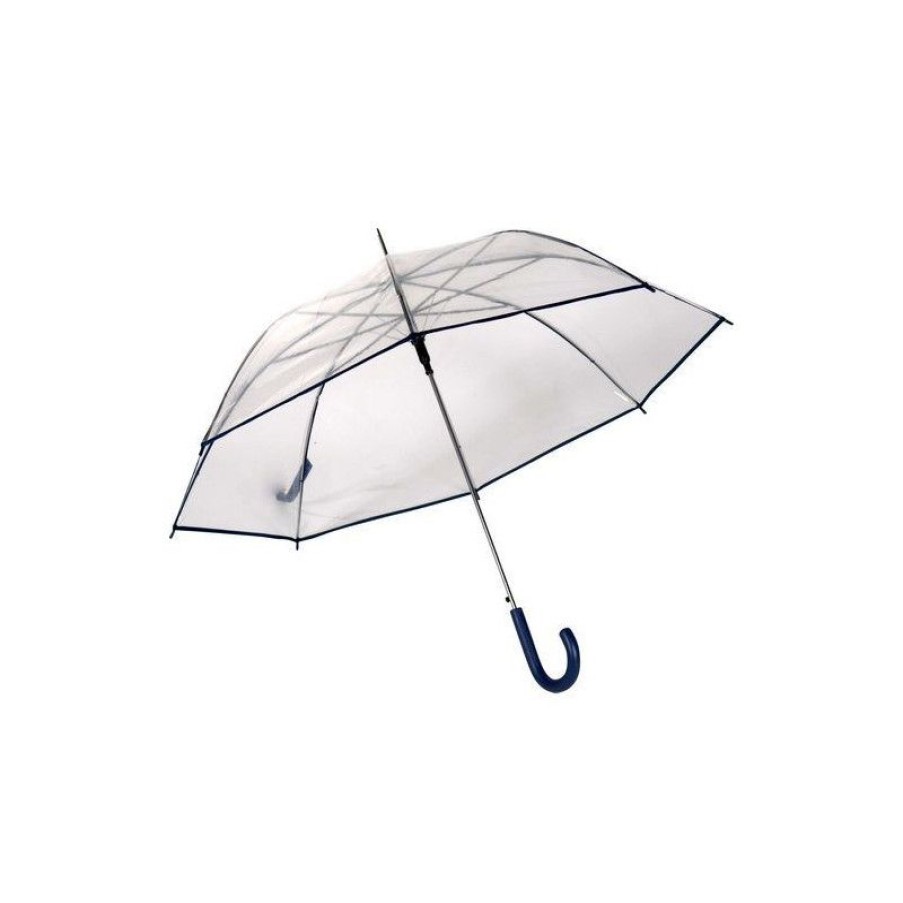 Wholesale Parapluie Rainy Days Transparent Automatique Liseret Bleu