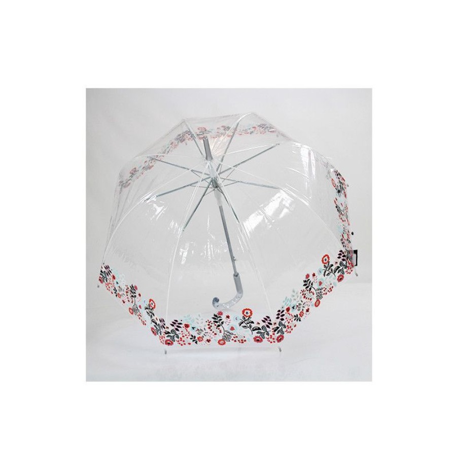 Clearance Parapluie Transparent Cloche Guirlande De Fleurs