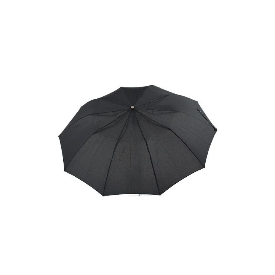 New Parapluie Pliant Poigne Bois Et Cuir