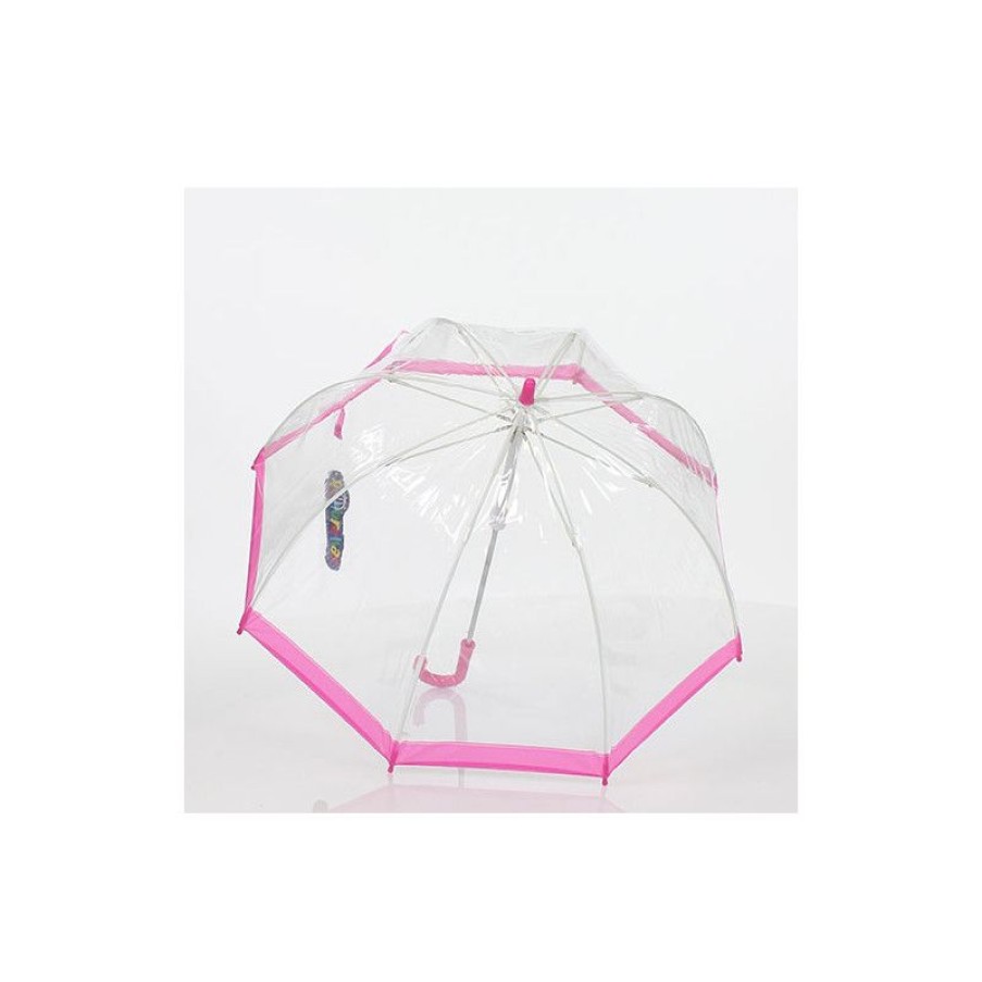 Best Parapluie Enfant Cloche Transparent Bordure Rose