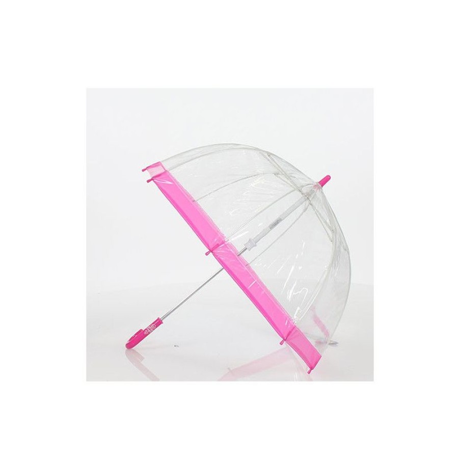 Best Parapluie Enfant Cloche Transparent Bordure Rose