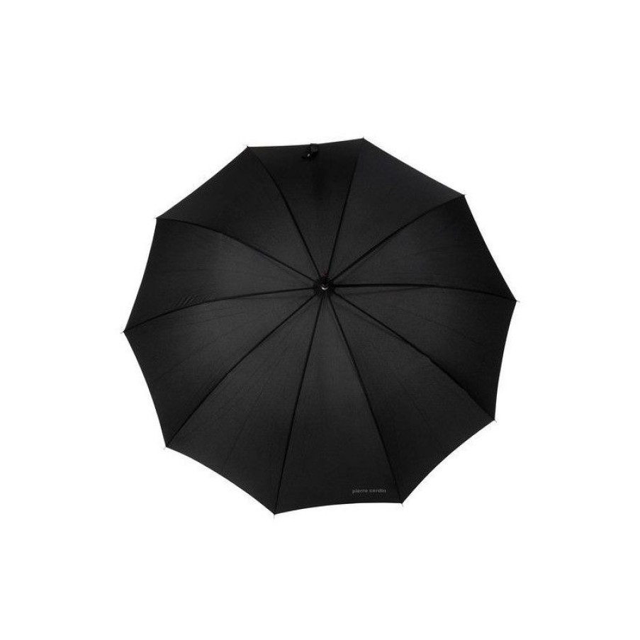 New Grand Parapluie Noir 10 Baleines Pierre Cardin