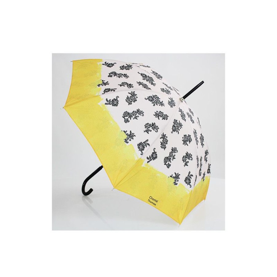 Clearance Parapluie Chantal Thomass Noir Et Jaune Soleil