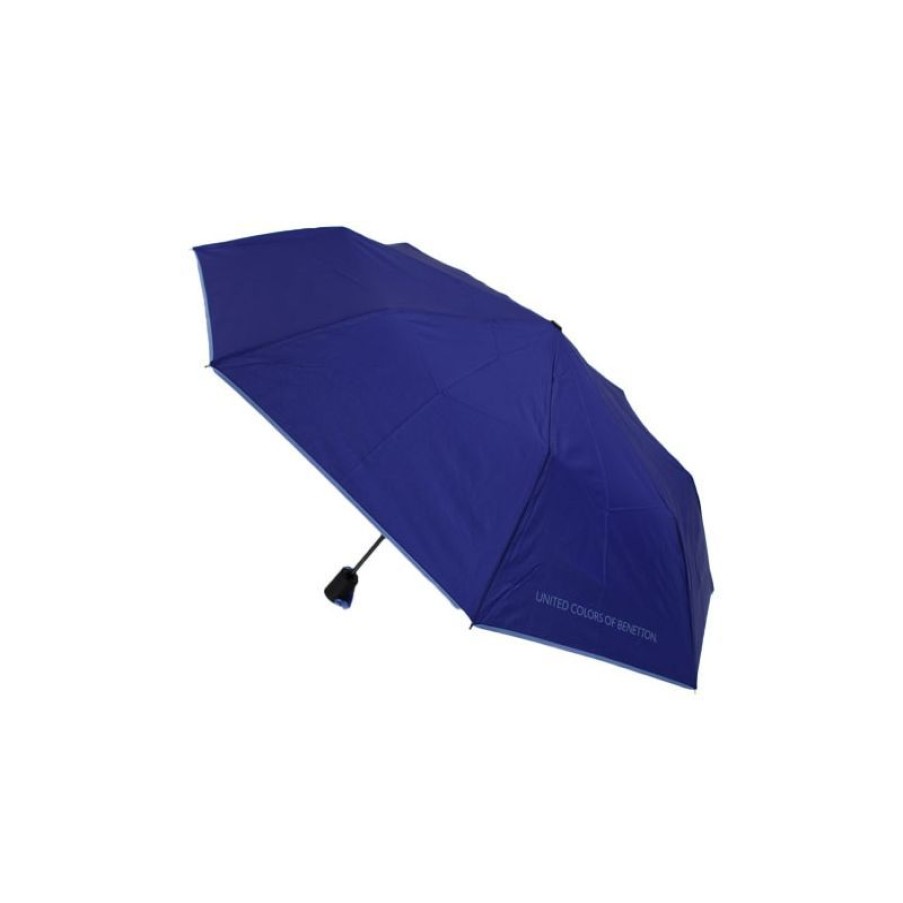 Clearance Parapluie Automatique Pliant Bleu Profond Benetton