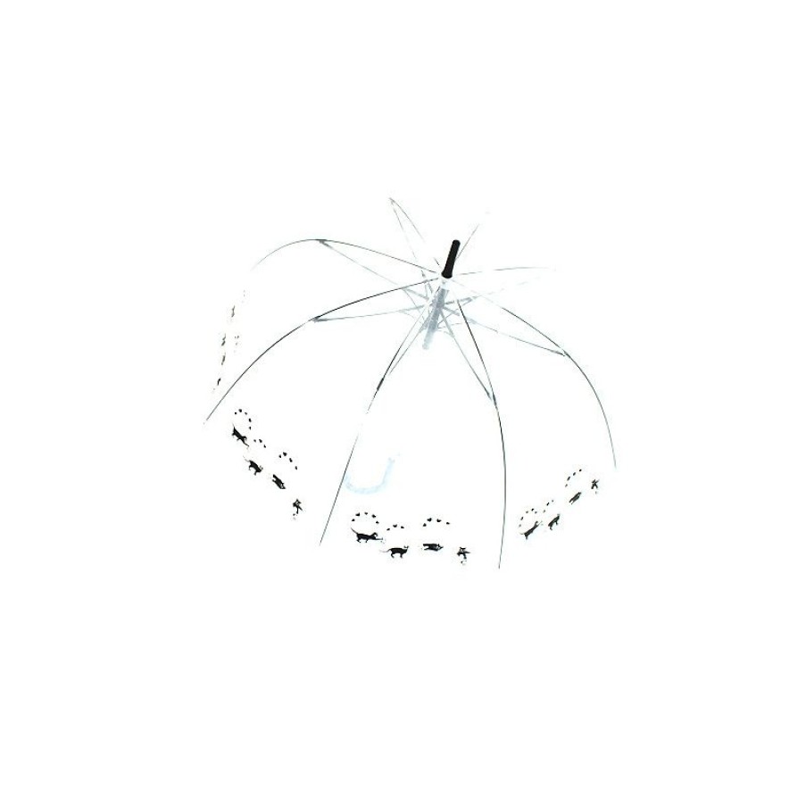 Online Parapluie Cloche Transparent Chats Noirs