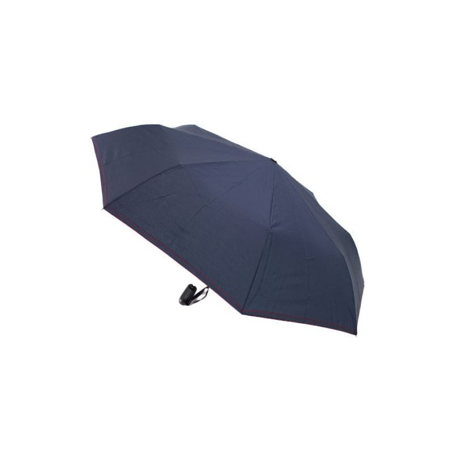 Wholesale Parapluie Bleu Nuit Pliant Automatique Surpiqu Rouge