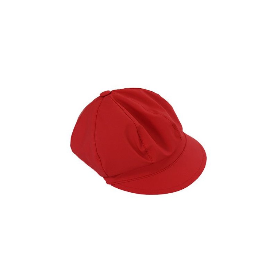 Hot Casquette De Pluie Rouge Intense Femme