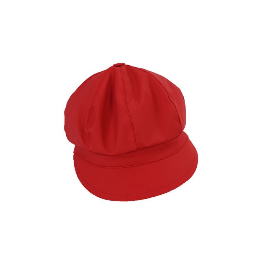 Hot Casquette De Pluie Rouge Intense Femme