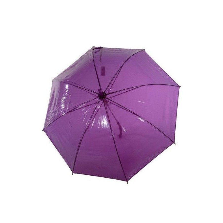 Clearance Parapluie Transparent Violet Automatique