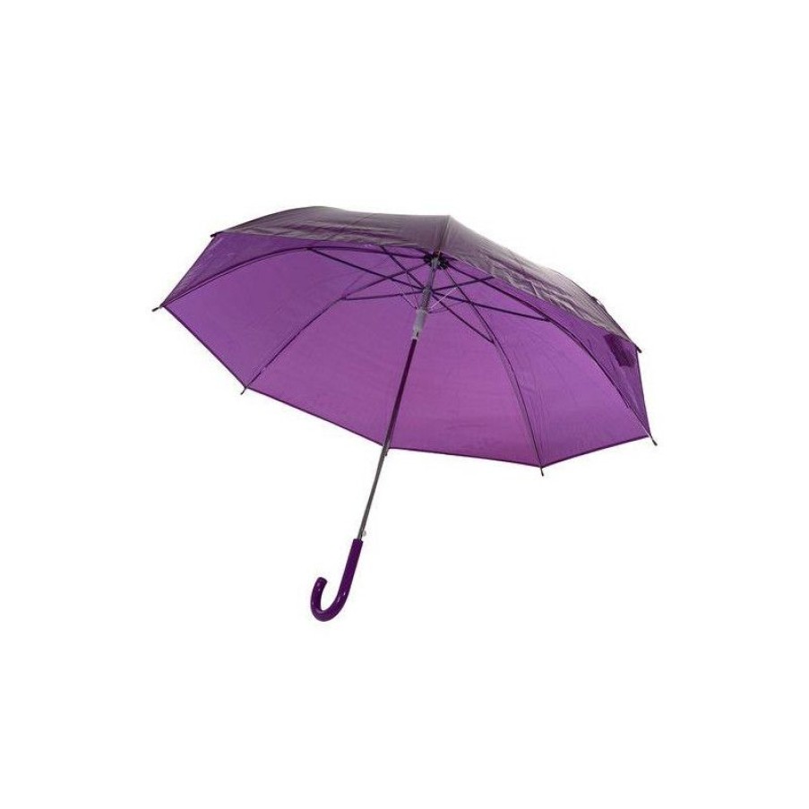 Clearance Parapluie Transparent Violet Automatique