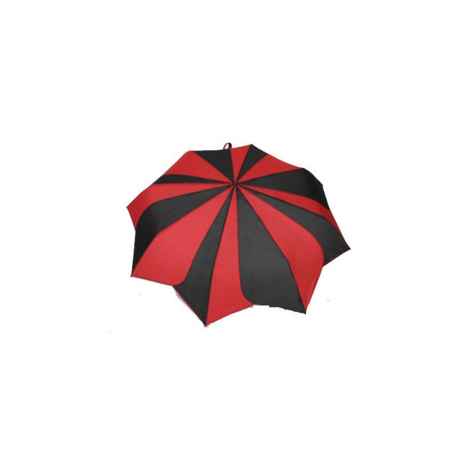 Clearance Parapluie Pliable Noir Et Rouge Pierre Cardin Sunflowers Forme Fleurs