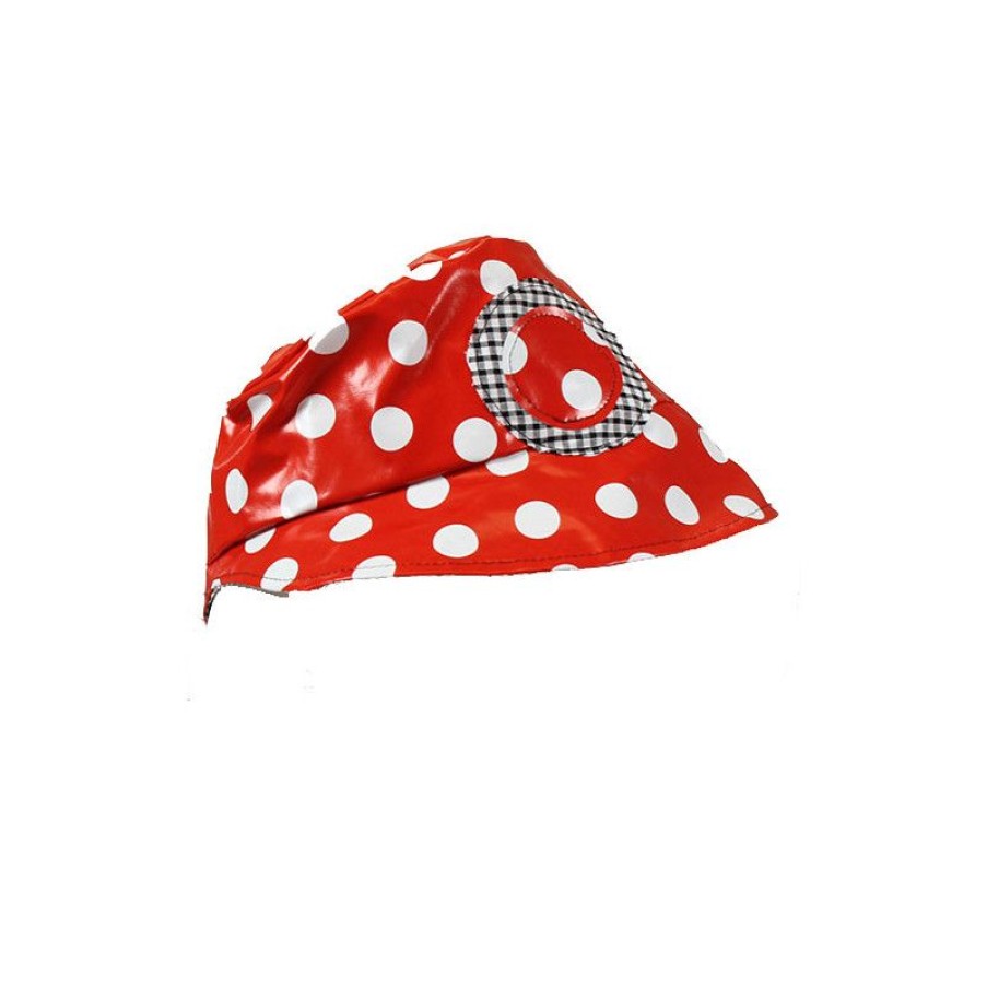 Hot Chapeau De Pluie Rouge A Pois Blancs Avec Motif