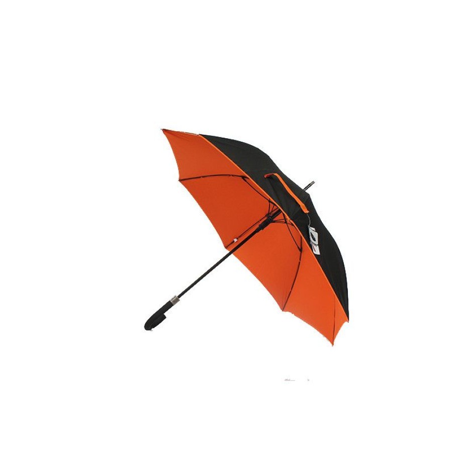 New Parapluie Rsistant Au Vent Noir Et Orange