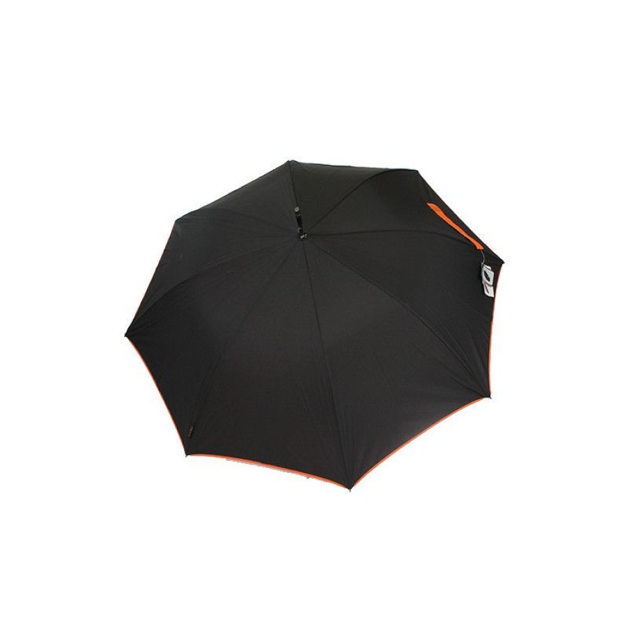 New Parapluie Rsistant Au Vent Noir Et Orange