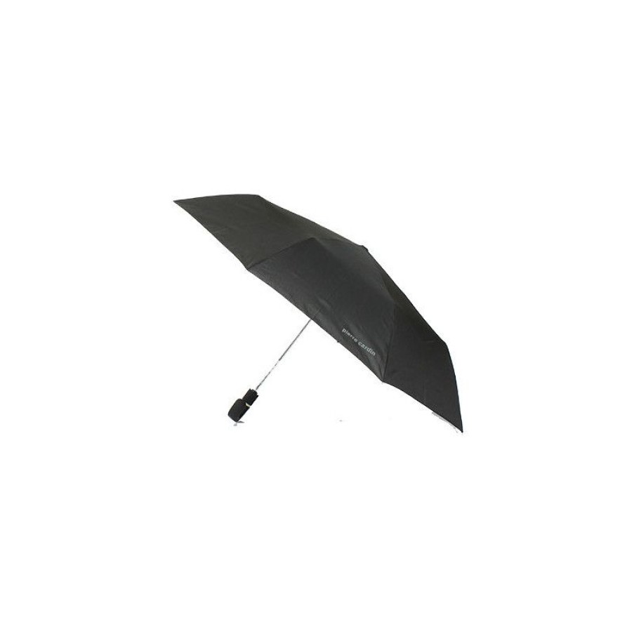 Clearance Parapluie Pliable Noir Pierre Cardin Poigne Noire Courbe