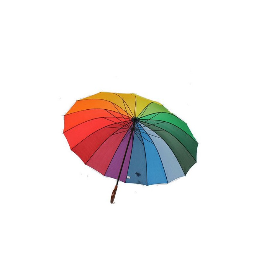 Online Parapluie Arc En Ciel Poigne Bois