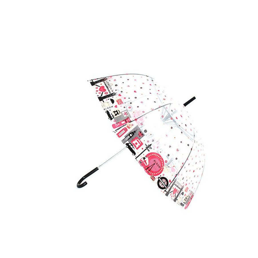 Wholesale Parapluie Transparent Cloche Anglais Motif Londres