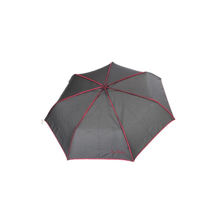 Best Parapluie Pliable Pierre Cardin Signature Noir Et Rouge