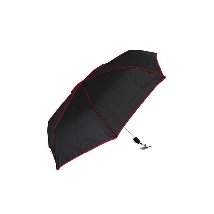 Best Parapluie Pliable Pierre Cardin Signature Noir Et Rouge