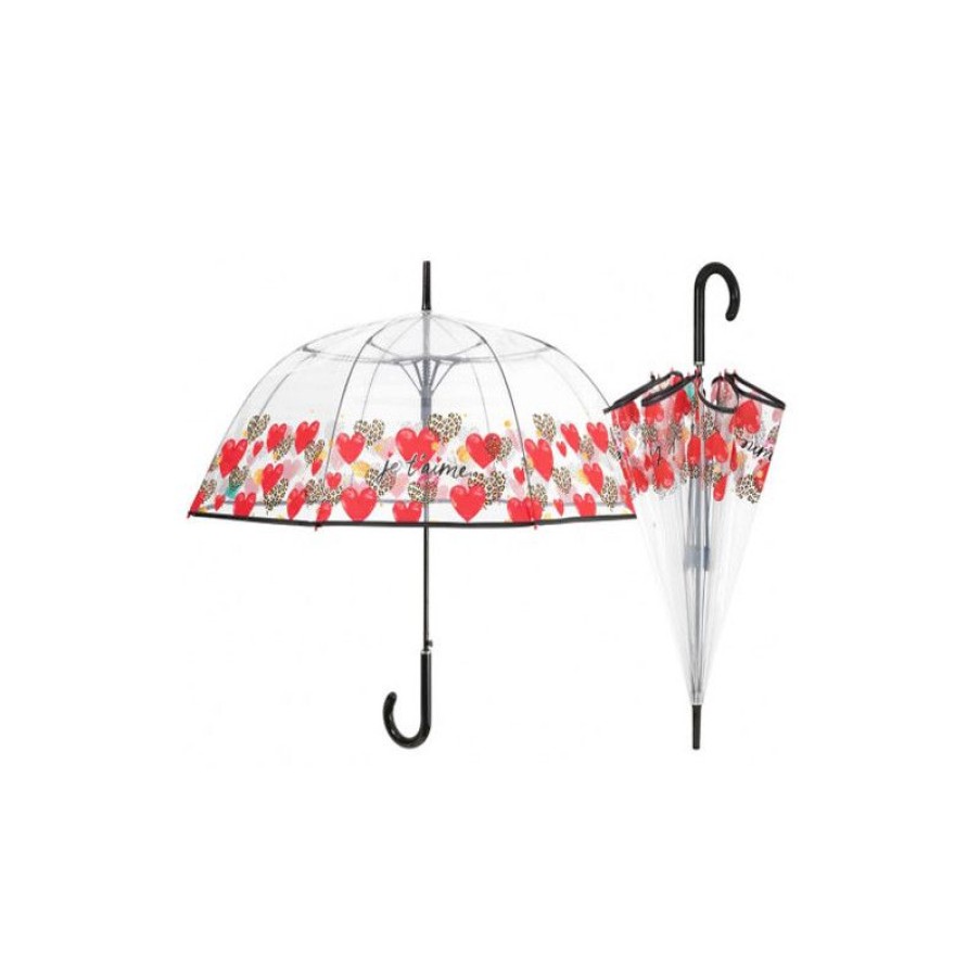 Hot Parapluie Cloche Transparent Je Taime