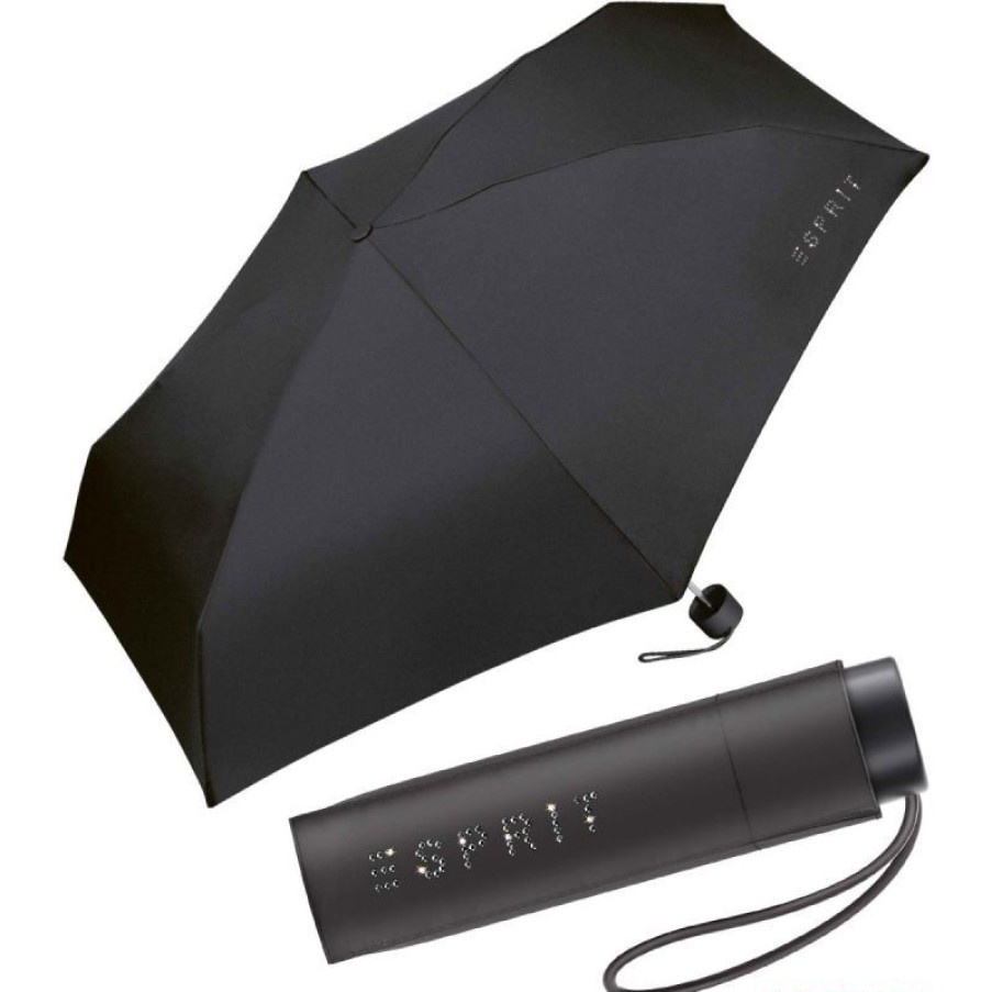 Clearance Mini Parapluie Pliant Esprit Noir