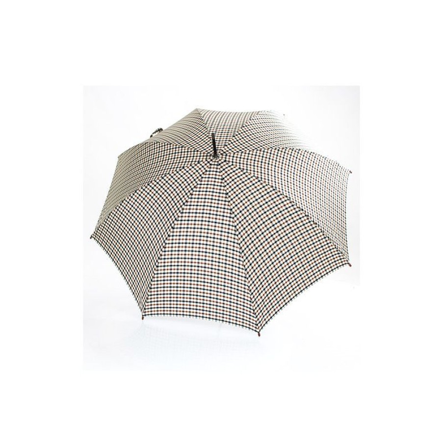 Clearance Parapluie Canne Cossais Beige Marque Anglaise