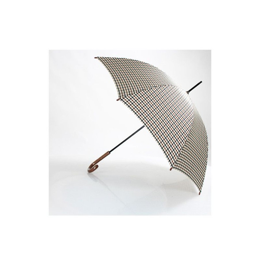 Clearance Parapluie Canne Cossais Beige Marque Anglaise