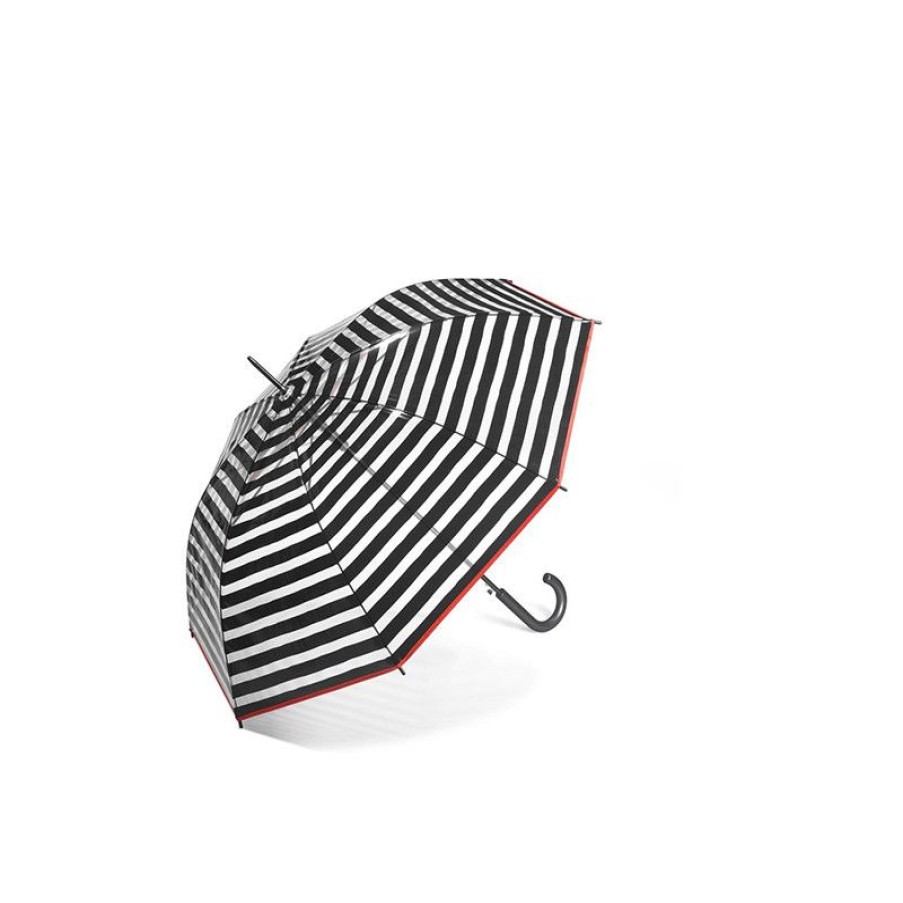 New Parapluie Transparent Rayures Noires