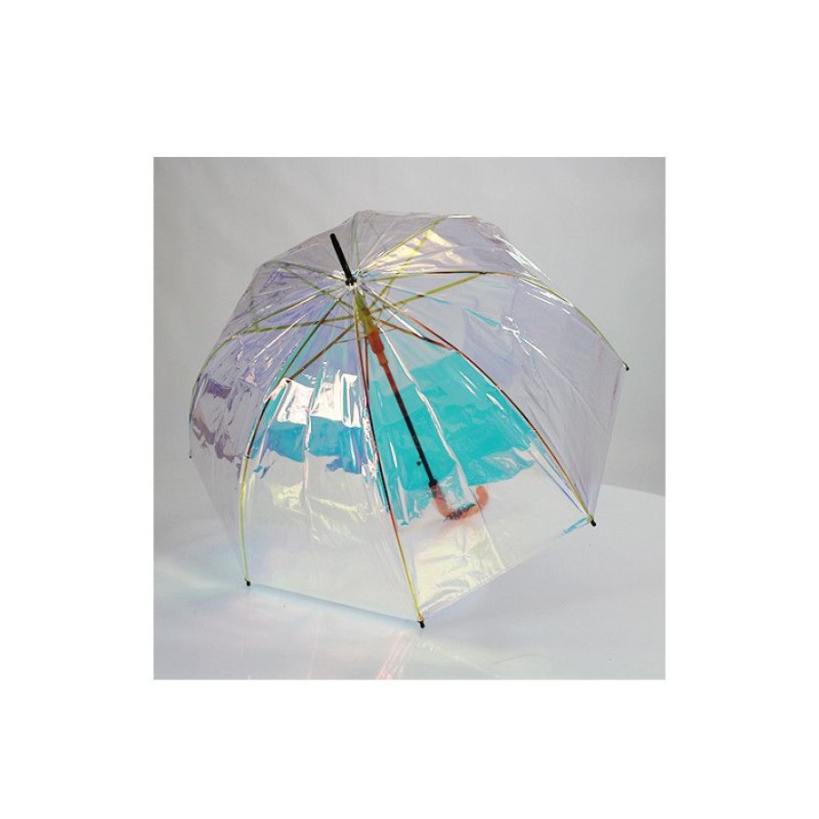 Hot Parapluie Cloche Transparent Toile Irise