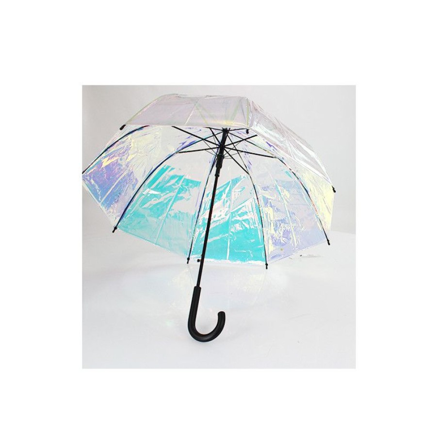 Hot Parapluie Cloche Transparent Toile Irise