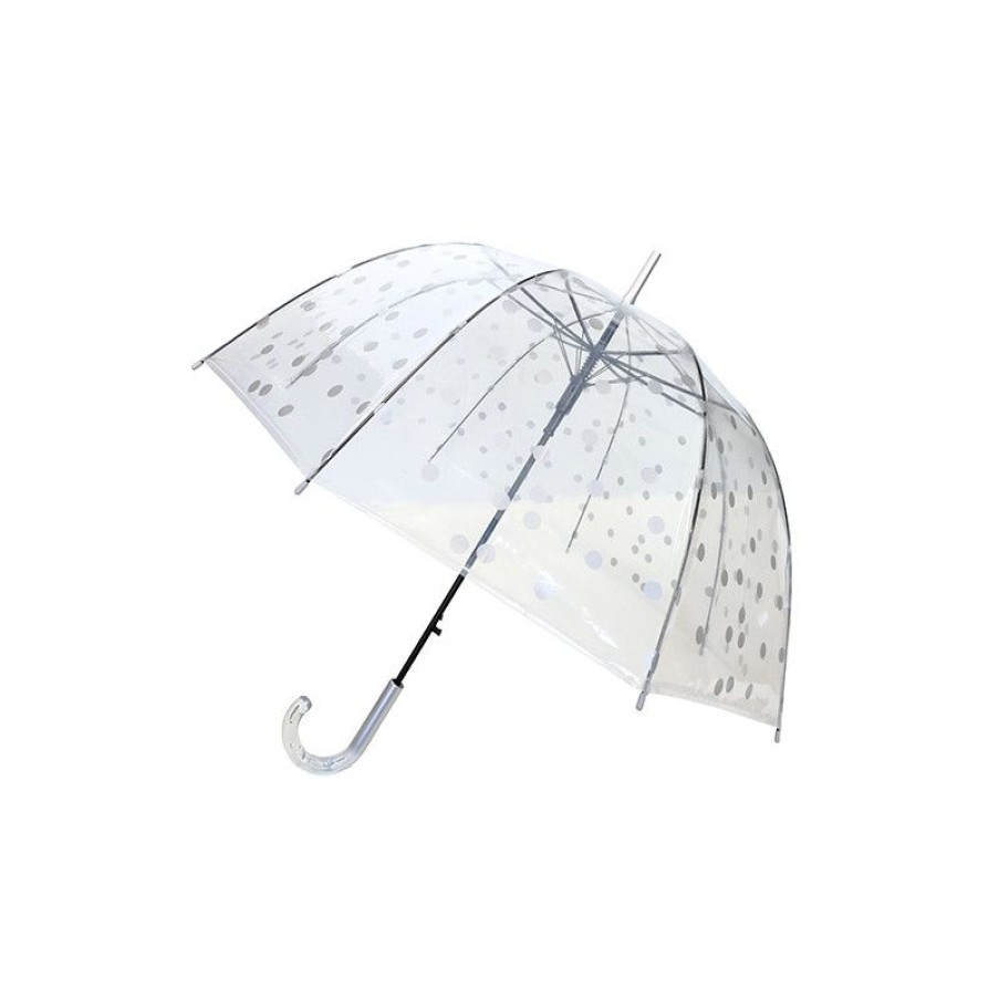 Best Parapluie Cloche Transparent Pois Argents